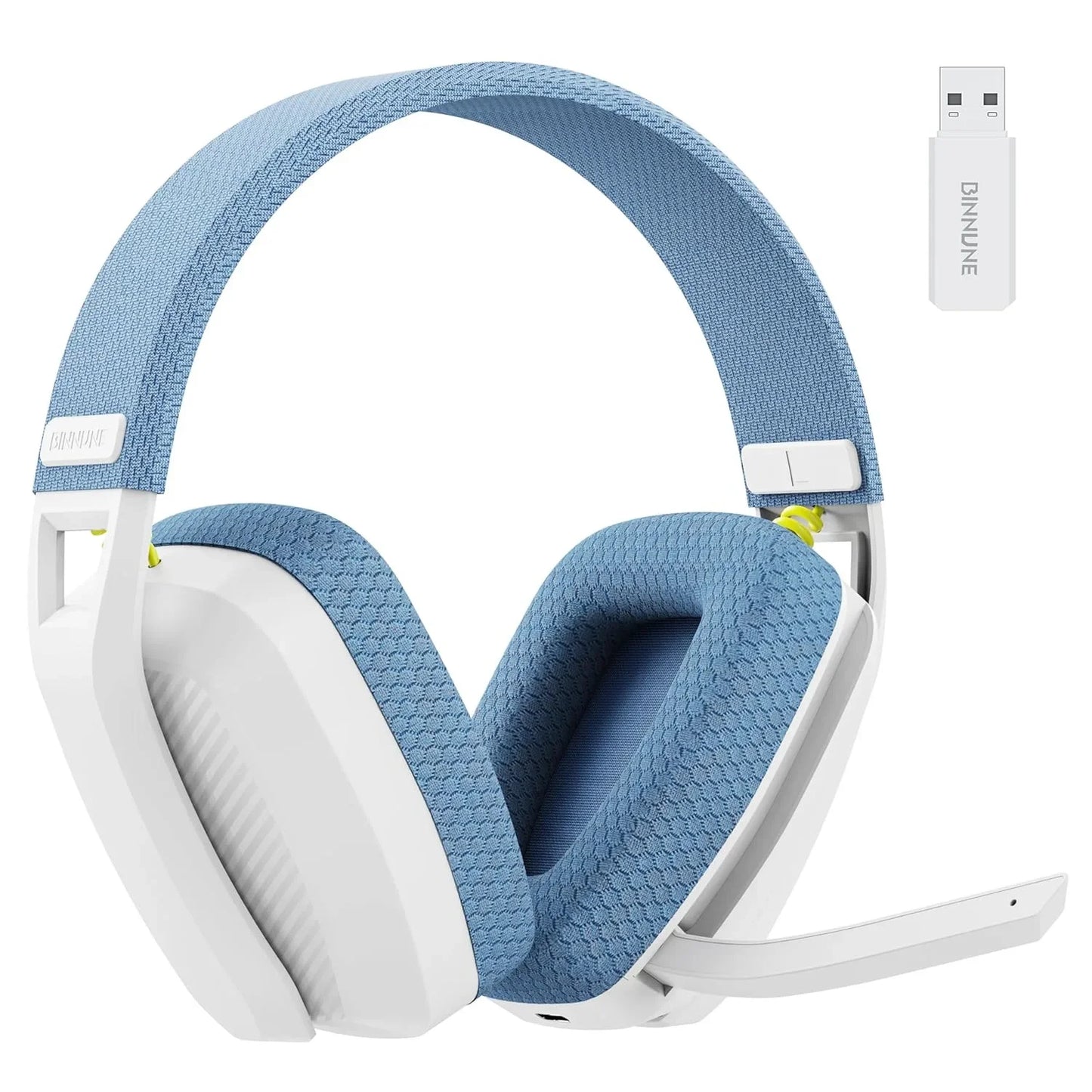Binnune Bw06 2.4ghz Headphone Wireless Bluetooth Gaming With Mic Lightweight Headsets With Microphone For Ps5 Ps4 Pc Playstation