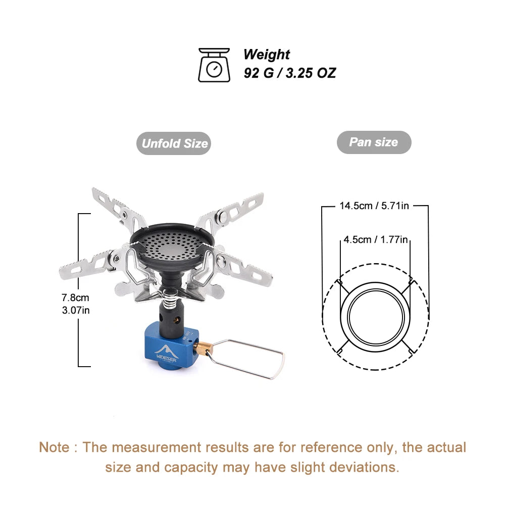 Widesea Camping Gas Burner Outdoor Stove 3300W Camping Equipment Portable Tourist Survival Bushcraft Kitchen