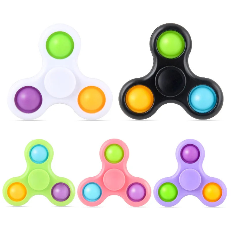New Fidget Spinner Toys Hand Fingertip Multi-color Spnining Top Stress Relief Decompression Adults Toy Gifts for Boys Girls