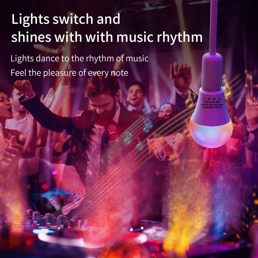 AC 220V 110V Tuya WiFi Smart Bulb E27 10W 15W 20W Dimmable LED Light Bulb Voice Control Works with Alexa Google Assistant