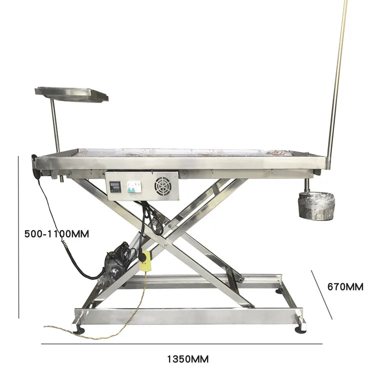 Vet electric surgery table operation veterinary operating table pet surgical groom table examination medical equipment