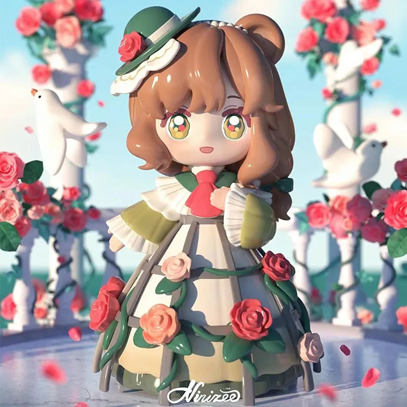 Ninizee The Secret Realm of Flowers Series Mystery Box Dolls Kawaii Action Anime Figure Blind Box Toys Gift