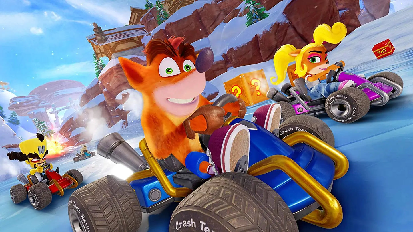 Crash Team Racing - Nitro Fueled Playstation 4 Original PS4 Product Disk Game Video Gaming station Console Gameplay DvD Toys CD