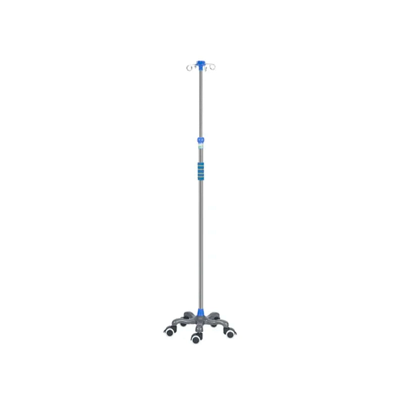 Hospital Portable And Foldable IV Pole Stand Flexible Stand Medical Drip Stand