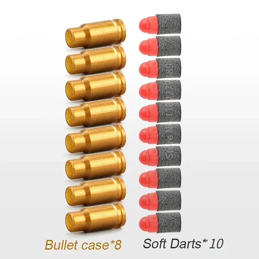 Shell Throwing Soft Bullet Airsoft Pistol Toy EVA Children Toy Gun Outdoor Combat Weapon Eat Chicken Pellet Gun Toy For Boy