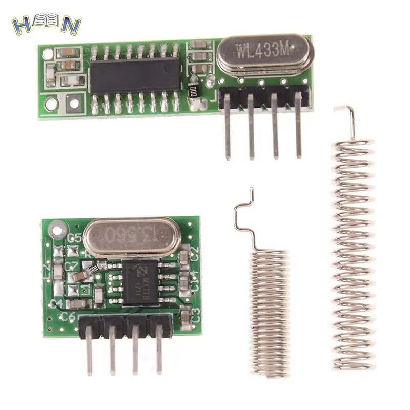 1Pc RF Receiver 433 Mhz Superheterodyne And Transmitter Module For Arduino Uno Wireless Module Diy Kit 433Mhz Remote Control