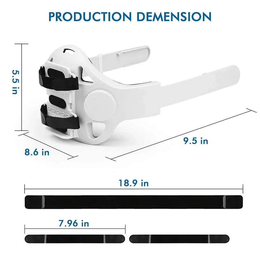 Adjustable Headband For Oculus Quest 2 3 Halo Head Strap Elite Head Strap battery warehouse For Meta Oculus Quest 2 Accessories