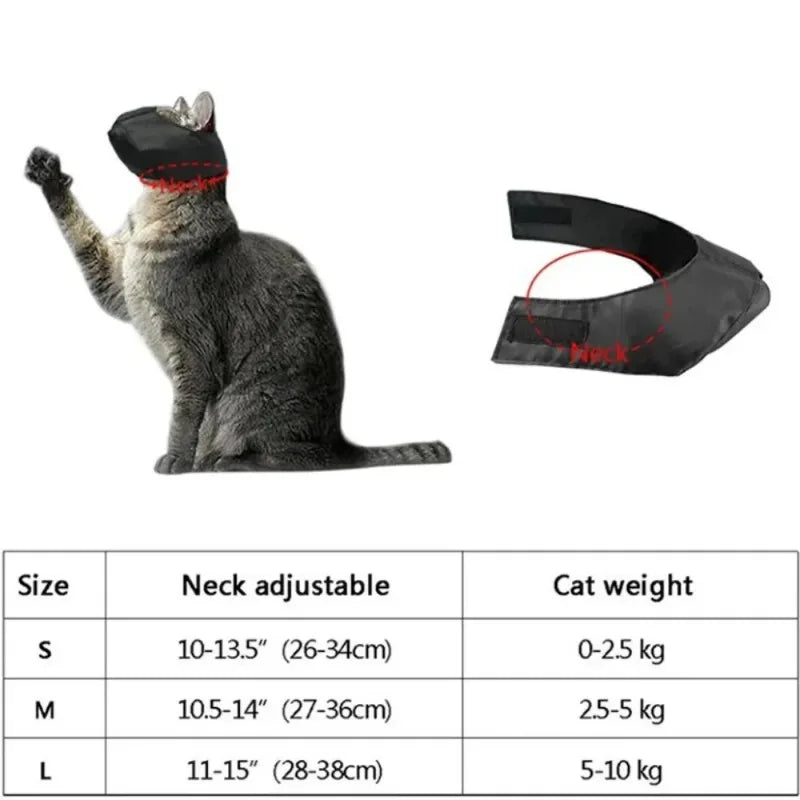 Pet Cat Eye Mask Cat Bathing Cleaning Nail Cutting Supplies Surgical Soothing Emotions Eye Mask Cat Accesorios