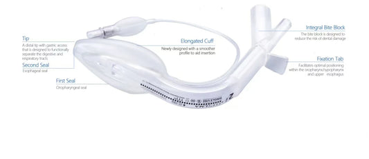 LMA Sterile Medical Double Lumen PVC Laryngeal Mask Airway Esophageal Seal Anesthesia Accessories Surgical Medical Accessories