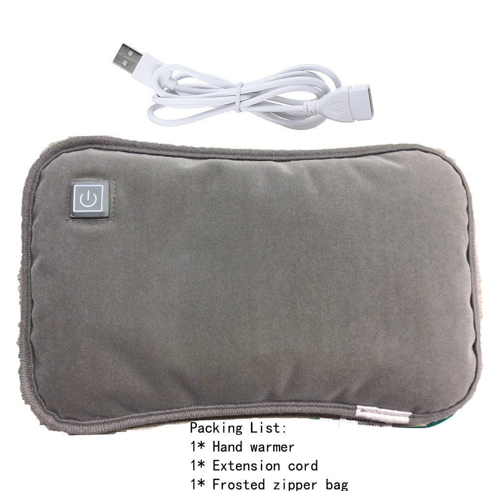 USB Electric Hand Warmer Graphene Heat Thermal Pillow Gloves Pad Winter Warm Bag for Hot Hands And Feet