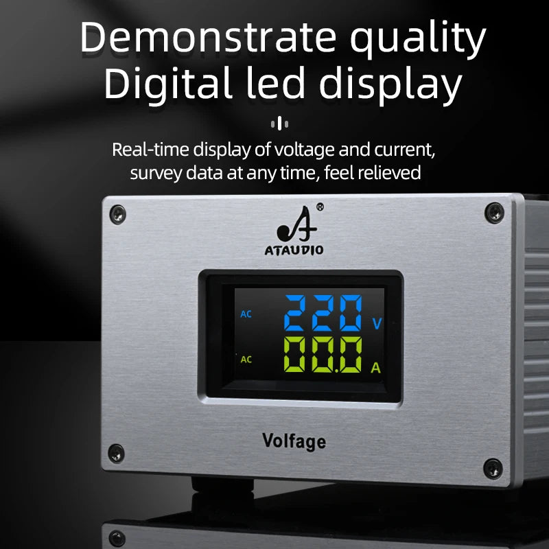ATAUDIO Hifi Power Filter High-End Audio Noise-free Power Outlet With 6 Universalfor 4 US Plug for HiFi Audio Equipment