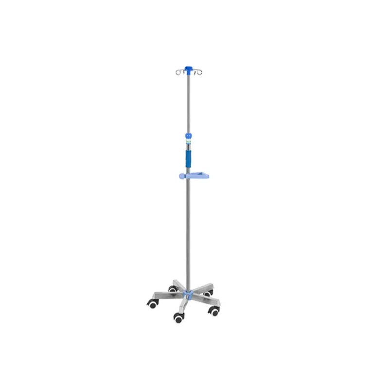 Hospital Portable And Foldable IV Pole Stand Flexible Stand Medical Drip Stand