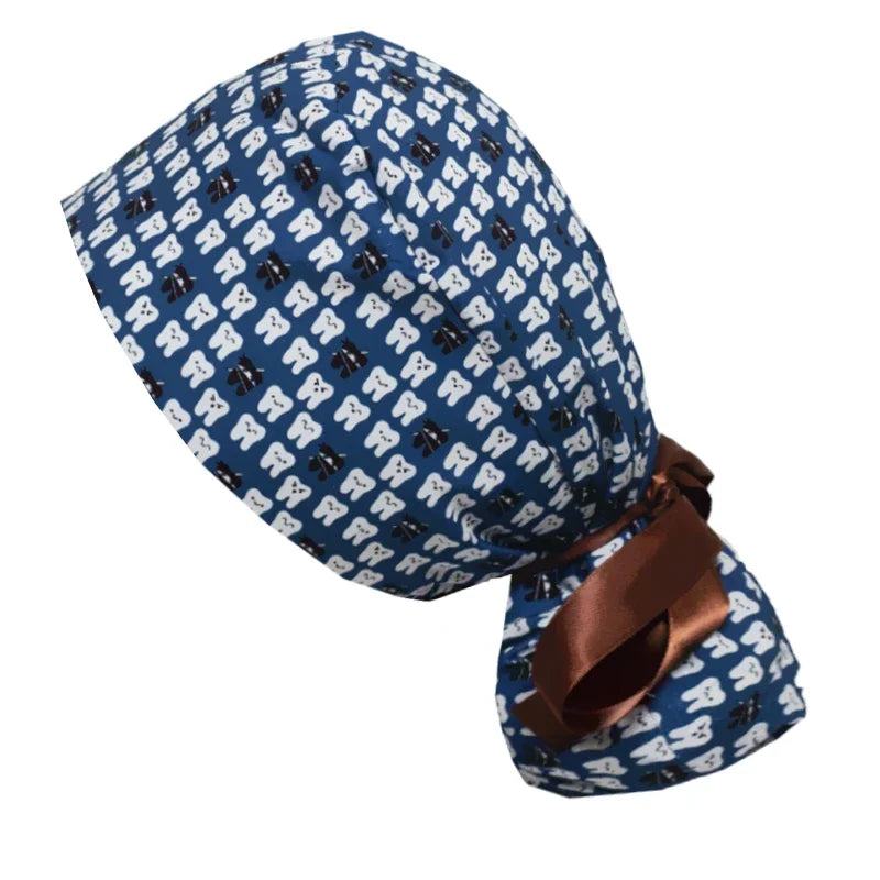 Operation Headgear Hat Nurse Cap Bandanna Printed Butterfly Hat Soft Breathable Surgical Cap Headwear Hospital Accessories