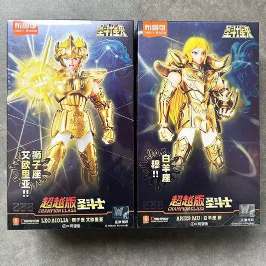 New Saint Seiya Action Figures Champion Class Aries Mu Anime Figure Masami Kurumada Action Figure Decortion Kids Christmas Gift
