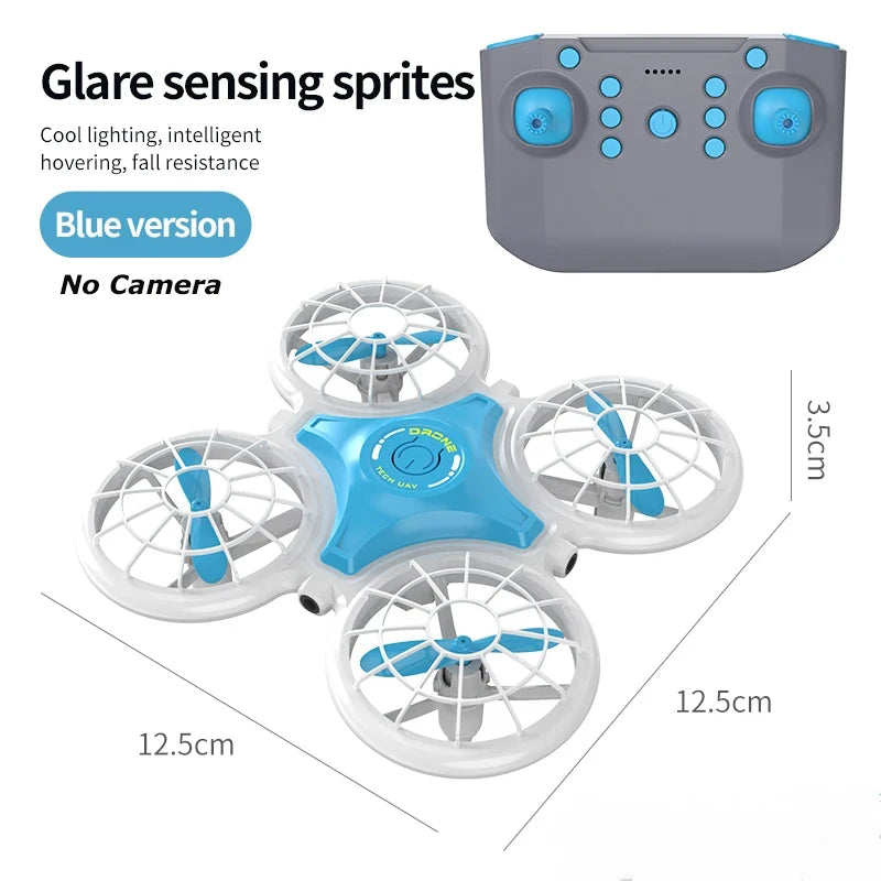 Mini Drone Ufo Quadcopter Dron Altitude Hold Remote Control Helicopters Aircraft Induction Obstacle Avoidance Toy Racing Drones