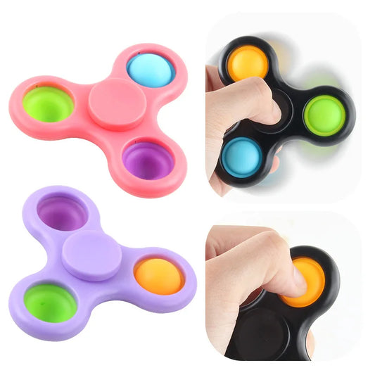 New Fidget Spinner Toys Hand Fingertip Multi-color Spnining Top Stress Relief Decompression Adults Toy Gifts for Boys Girls