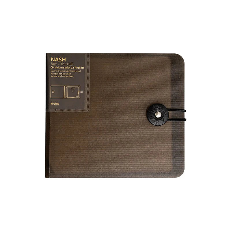 Transparent Color Plastic Disc CD Case DVD Holder Wallet Storage Bag Organizer Cover Box CD DVD Album Cases With Buckle