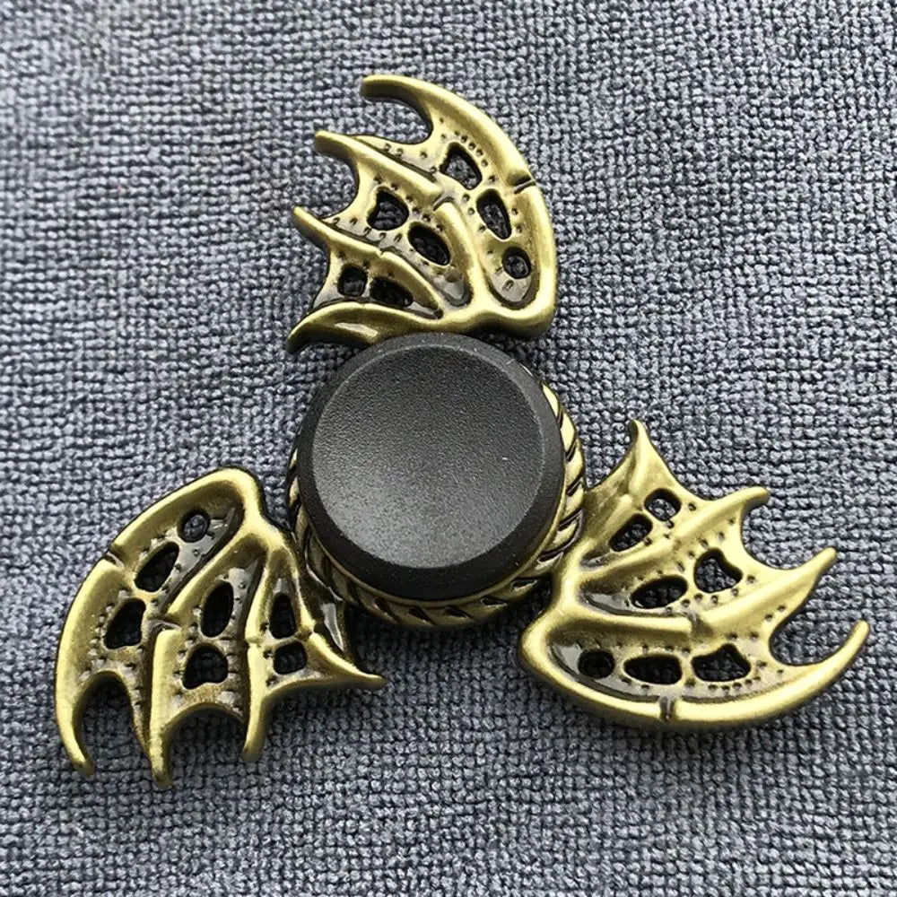 Brass Color Finger Spinner Office Desk Toys ADHD Anxiety Zinc Alloy Fidget Spinner Cool Funny Hand Spinning Adults Gift