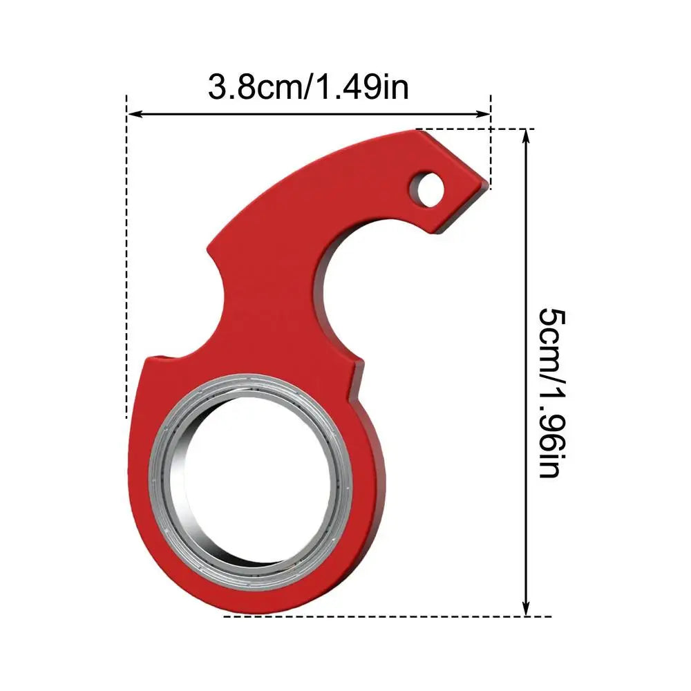 Creative Keychain Fidget Spinner Anxiety Stress Relief Toys Revolve Cool Keyring Relieving Boredom Birthday Gift for Adults Kids