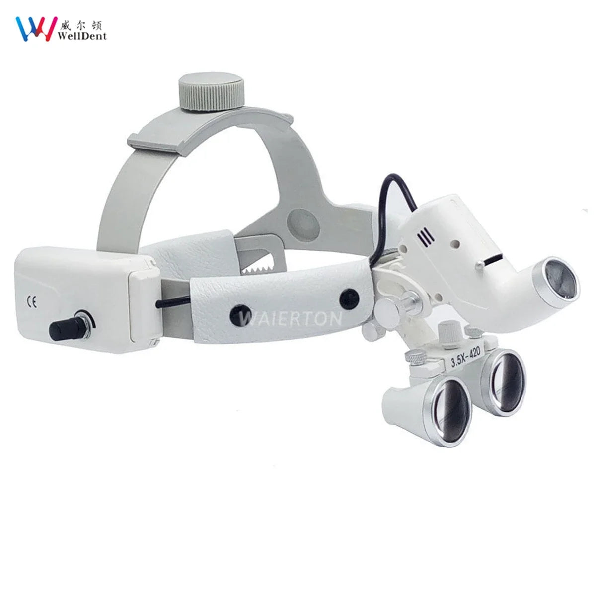 5W LED Dental Surgical Headband Head Light 2.5X 3.5X Loupes Binocular Loupes Brightness Spot Ajustable Headlamp Lab Dentistry