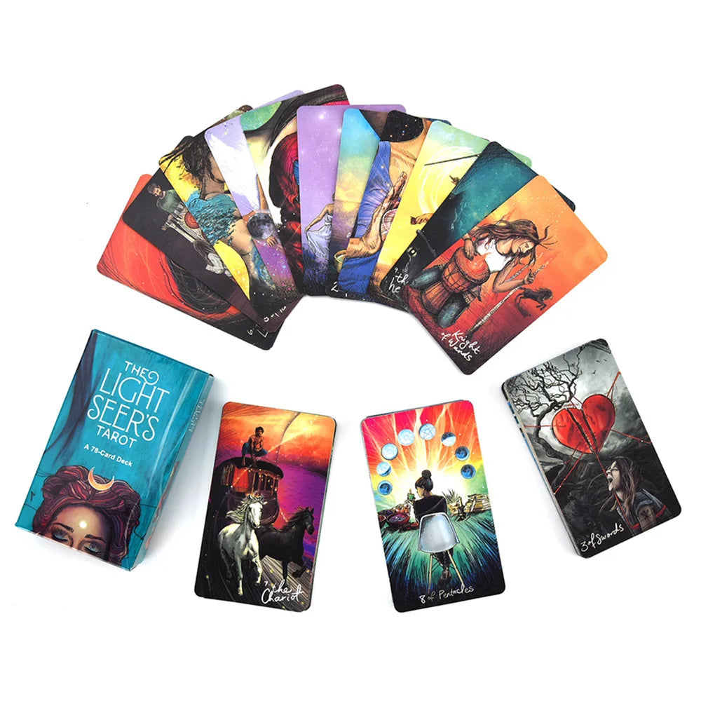 The Light Seers Tarot Desk Card Oracle Divination Game Deck Party Astrology Cards Oracle Cards Game for Women Girl Tarot Cards