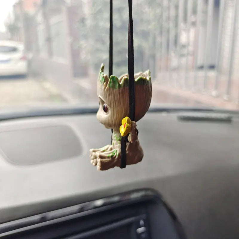 5-6Cm Tree Man Groot Guardians of The Galaxy Marvel Avengers Anime Mini Toys Action Figure Sitting Groot kids Toys Gifts
