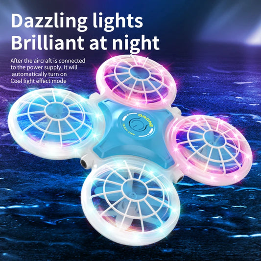 Mini Drone Ufo Quadcopter Dron Altitude Hold Remote Control Helicopters Aircraft Induction Obstacle Avoidance Toy Racing Drones