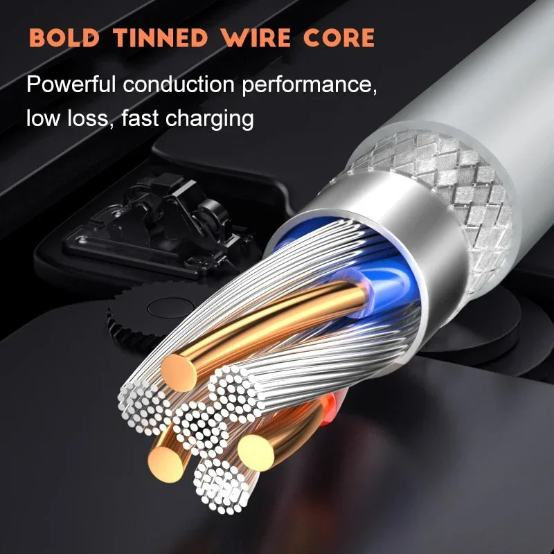 30W PD Fast Charging USB Cable For iPhone 11 12 13 Pro XS Max 7 8 14 Plus X XR SE Rapid Charge USB C Charger Data Line 1m 2m 3m