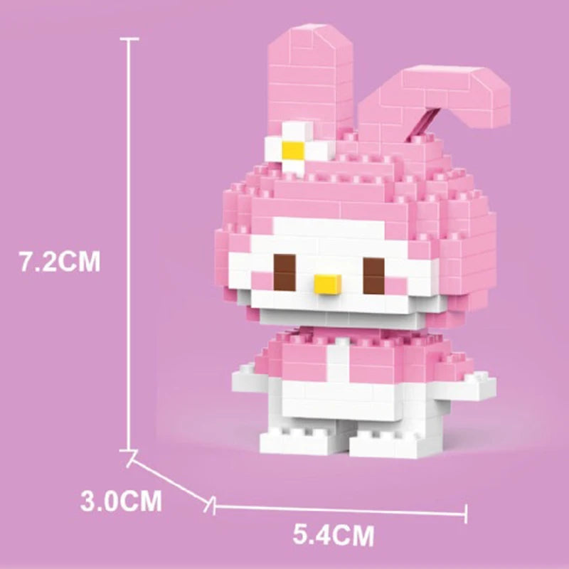 Cartoon Micro Building Blocks Package Toys Diamond Particles Mini 3D Puzzle Figures Mario Model Decoration Game Toys Gifts