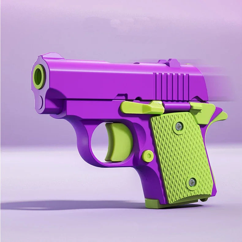 New Arrival Stress Relief ABS Plastic Mini 1911 3D Printed Gravity Fidget Gun Pistol Toy Gift Promotion Toy For Boys Kids