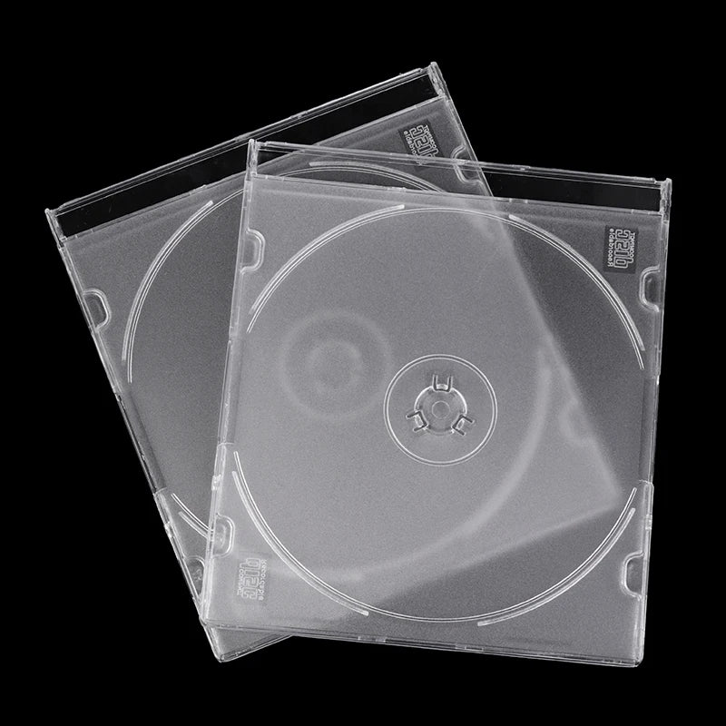 1Pcs CD Storage Case Transparent Stand Acrylic Holders For CDs DVD Storage Holder Transparent