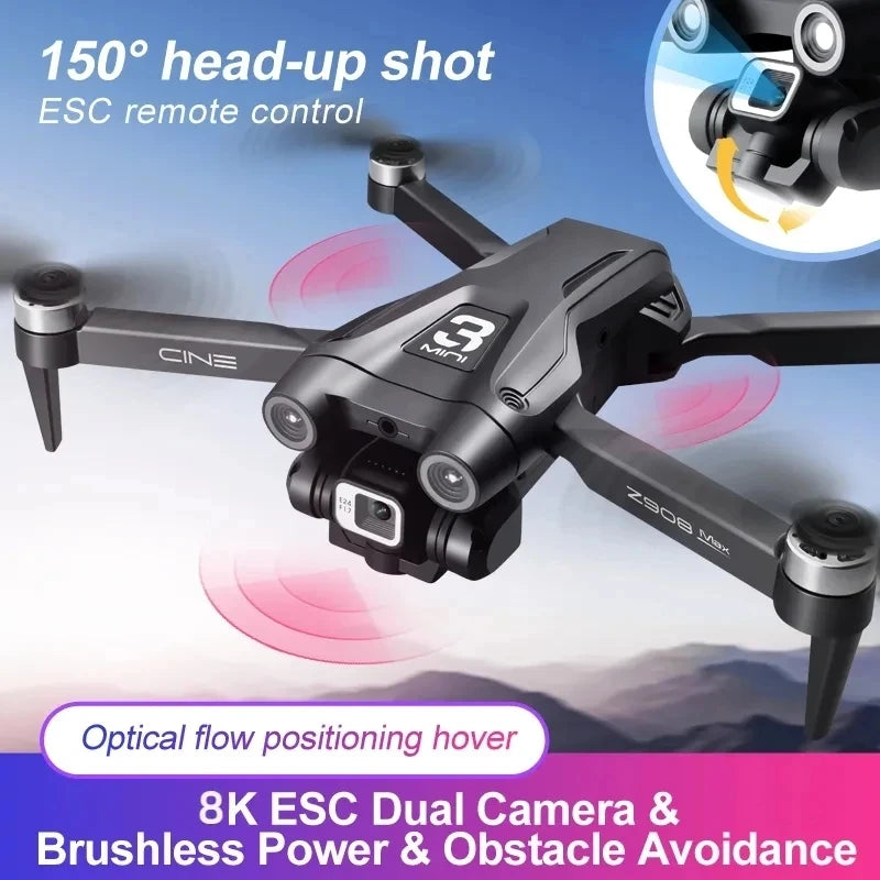 Xiaomi Z908Pro Max Drone with 4k professional Dual HD camera Mini Drone ESC FPV Obstacle Avoidance Brushless Quadcopter RC Toys