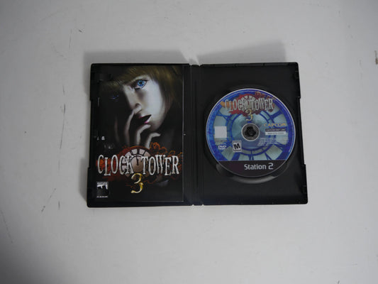 PS2 clock tower 3 With Manual Copy Disc Game Black Bottom Unlock Console Station 2 Retro Optical Driver Video Game Parts