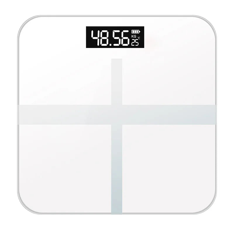 LCD Display Body Weighing Digital Health Weight Scale Bathroom Floor Electronic Body Floor Scales Glass Smart Scales Battery