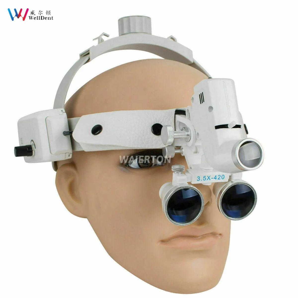 5W LED Dental Surgical Headband Head Light 2.5X 3.5X Loupes Binocular Loupes Brightness Spot Ajustable Headlamp Lab Dentistry