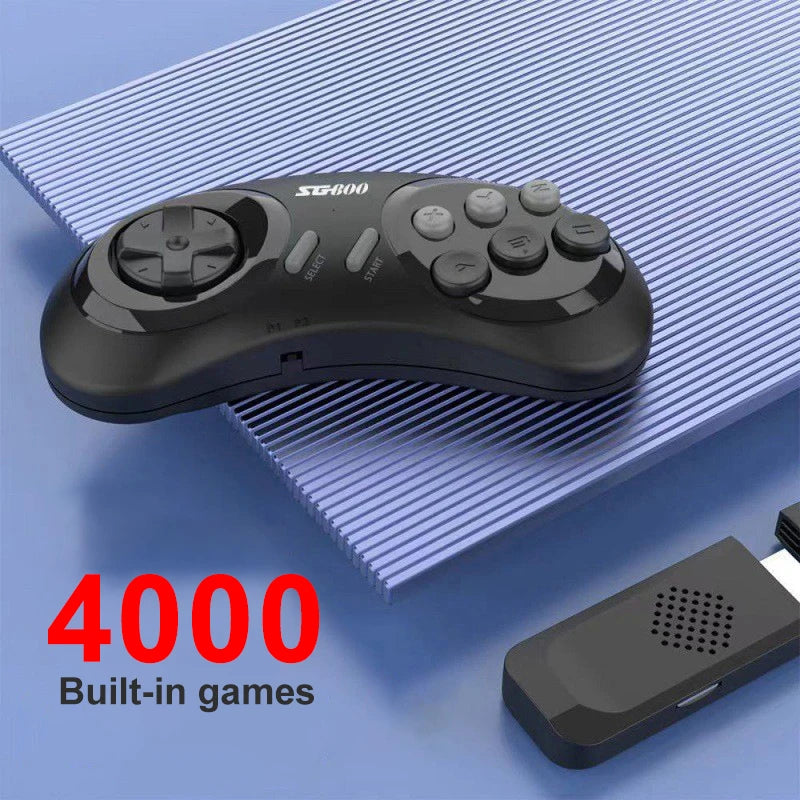 SG800 Retro Game Console HD TV Video Game Stick 16 Bit For Sega Genesis Built-in 4000 Classic Games with Controllers Gamepad