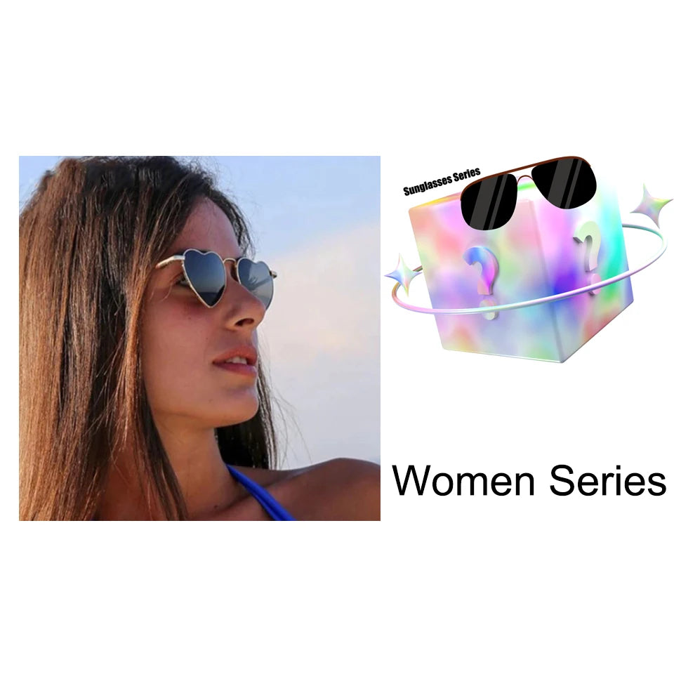 NONOR 1PC Sunglasses Mysterious Box for Men and Women Outdoor UV400 Sun Glasses for Cycling Driving Fishing