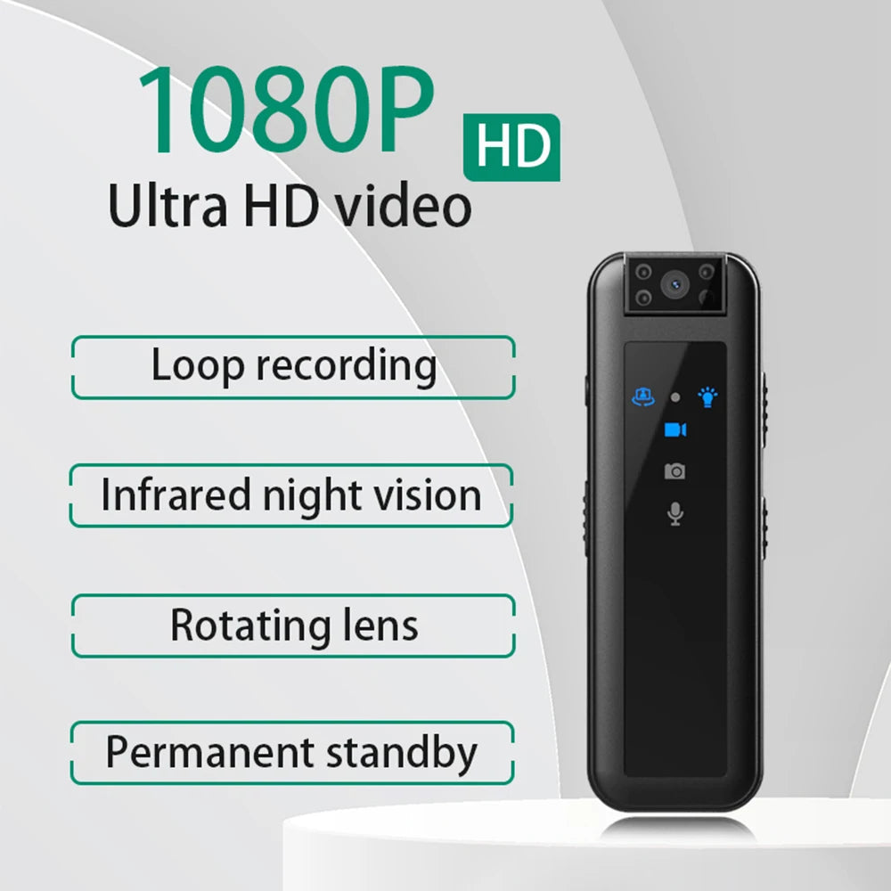 1080P HD Sports Camera 180 Degree Lens Flip IR Night Vision Cycling Outdoor Hiking Travel Clip-on Recorder Shooter Cameras
