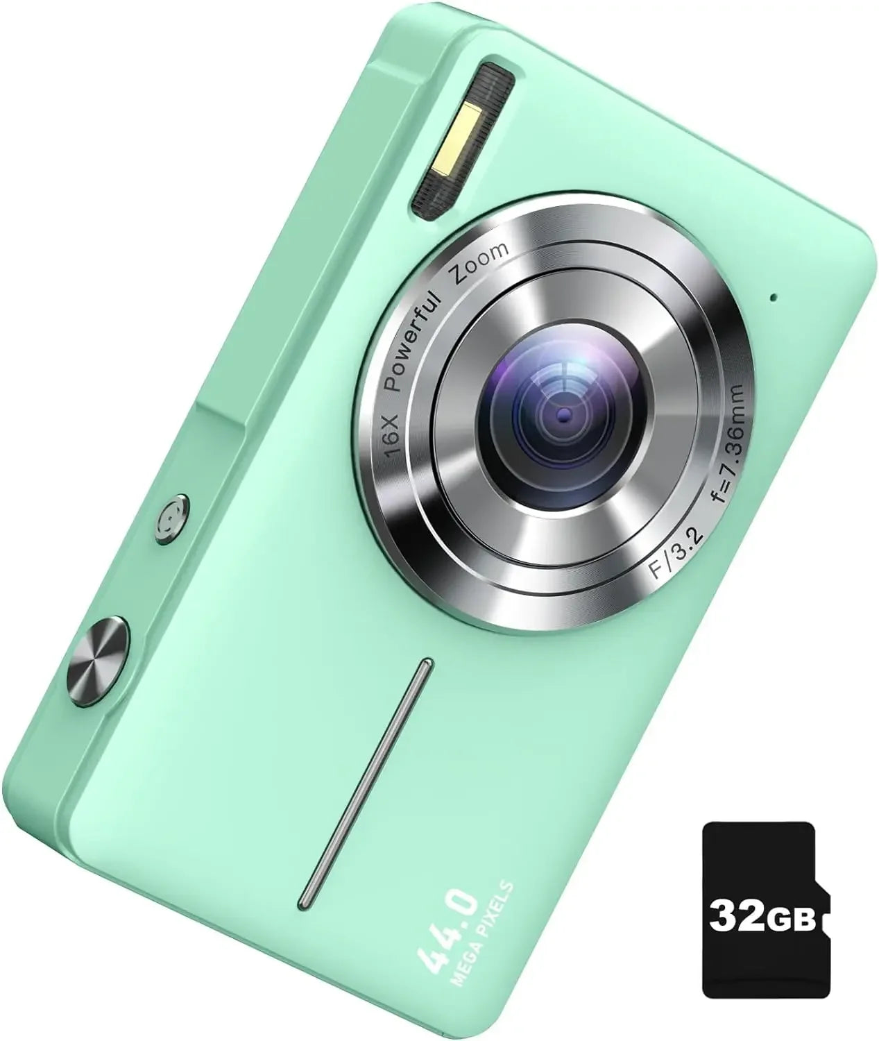 Digital Camera, FHD 1080P Camera, Digital Point and Shoot Camera with 16X Zoom Anti Shake,Small Camera for Boys Girls Kids