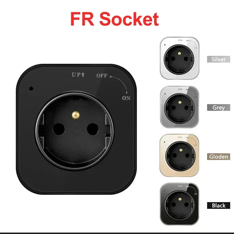 Power Movable Power Track Socket Appliances Popular US/UK/EU/FR Universal Outlets Wall Electrical Plug Adapter with USB/LED