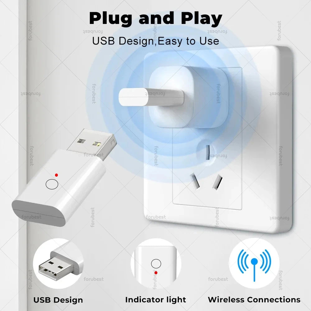 Mini ZigBee 3.0 Signal Repeater USB Signal Amplifier Extender for Tuya Smart Life Gateway Smart Home Devices Automation