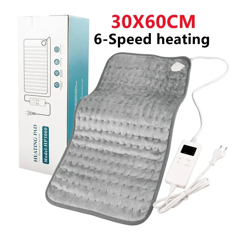 76x40cm/30X60 110V/220V Extra Large Electric Heating Pad for Period Cramps Lower Back Pain Relief Heat Therapy Winter Warmer