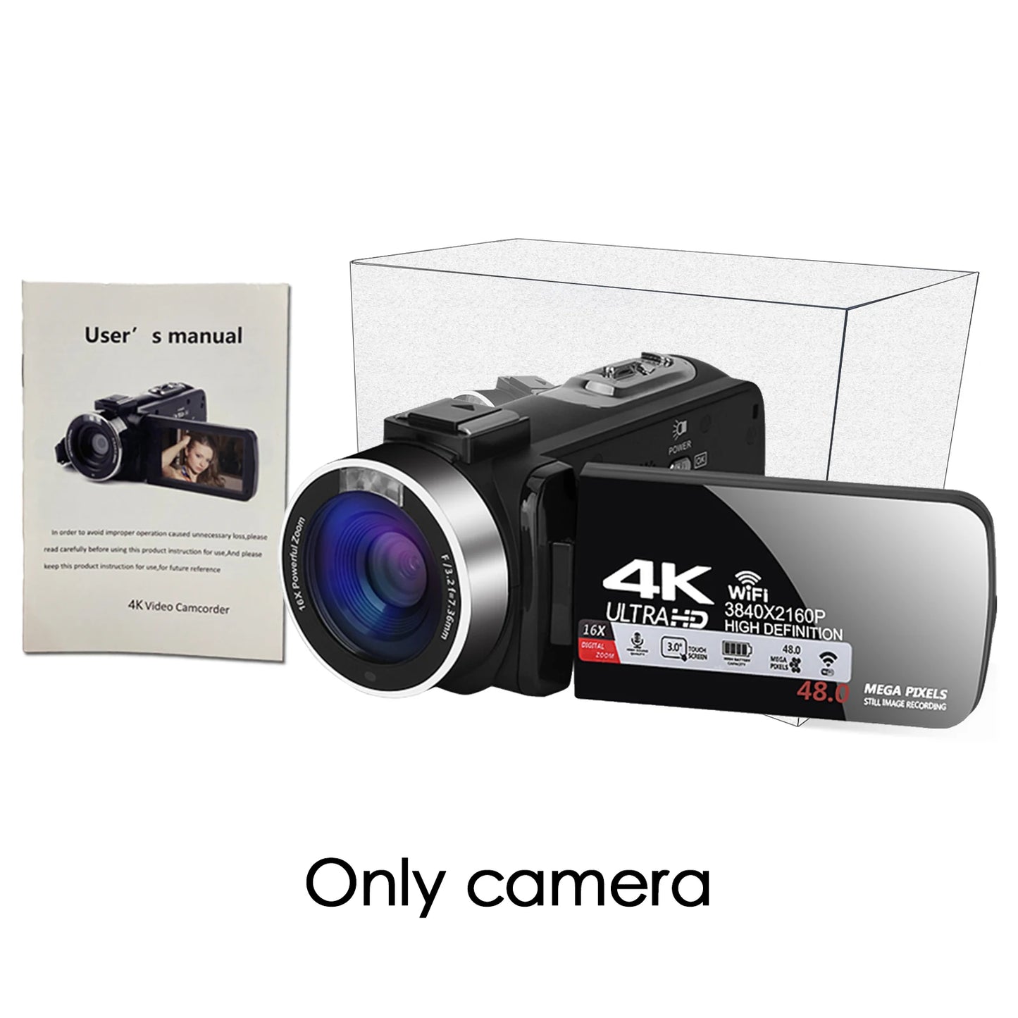 4k Digital Cameras Professional Camcorder for Vlog Video Camera WiFi 48MP Youtube Camera 18X Digital Zoom Camera Digital Webcam