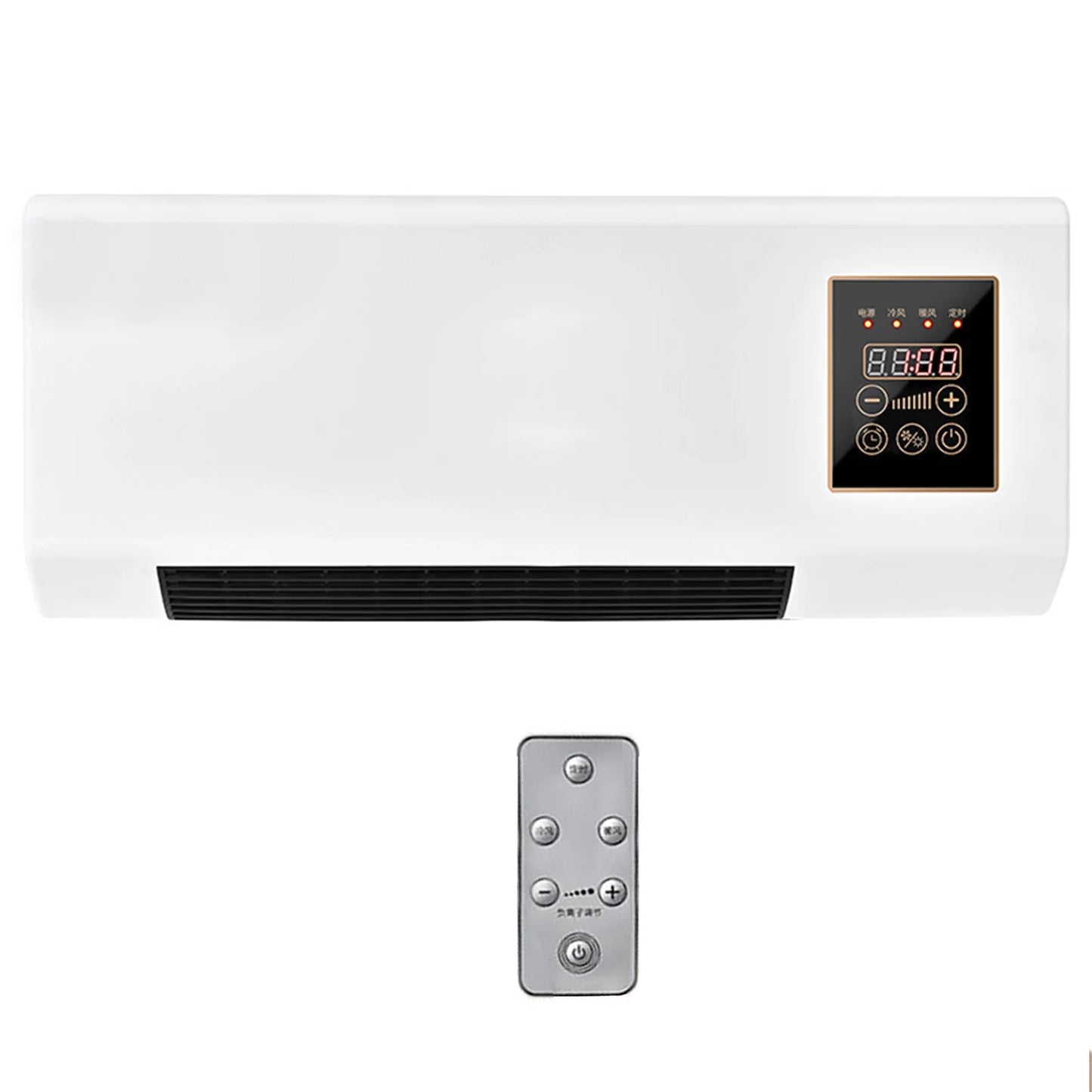 Wall Mounted Air Conditioner Mini Cooling and Heating Air Conditioner with Remote Control for Bedroom Living Room