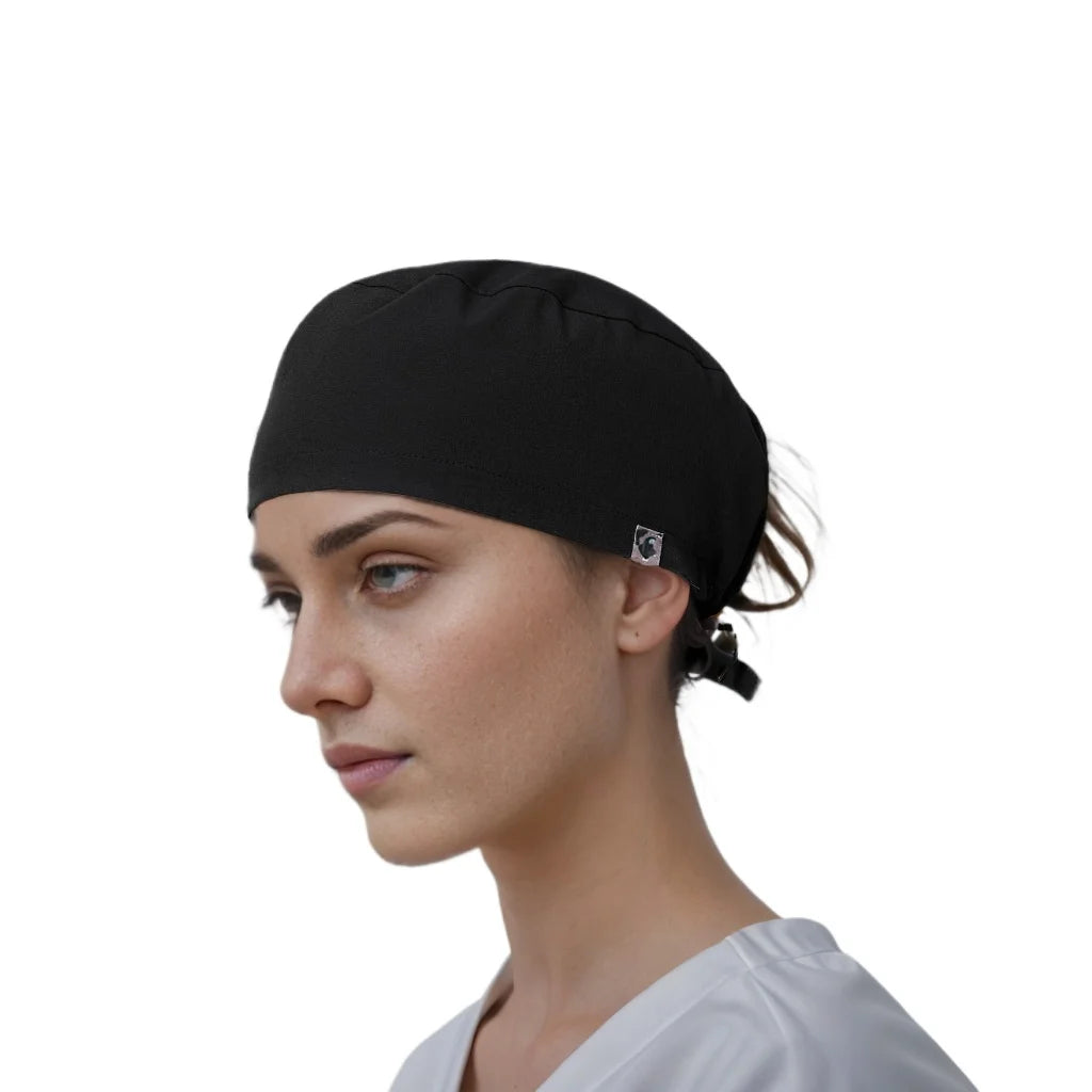 2024 New Doctor Operating Room Nursing Head Cap Lab Scrub Pet Hospital Surgical Hat Unisex Dentist Scrub Women Solid Skullies
