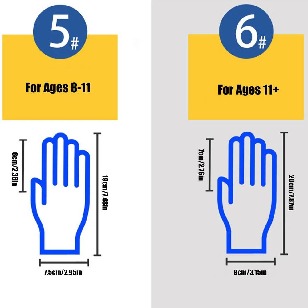 Children's Durable Gloves Labor Protection Waterproof Protective Gloves Non-Slip Children Safety Yard Work Gloves Latex Gloves