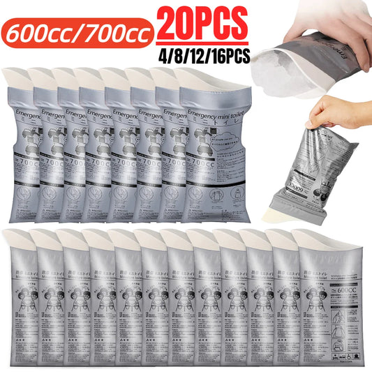 Portable Emergency Urinal Bag Outdoor Camping Pee Bags Disposable Travel Vomit Bag Mini Mobile Toilet for Men Women Children