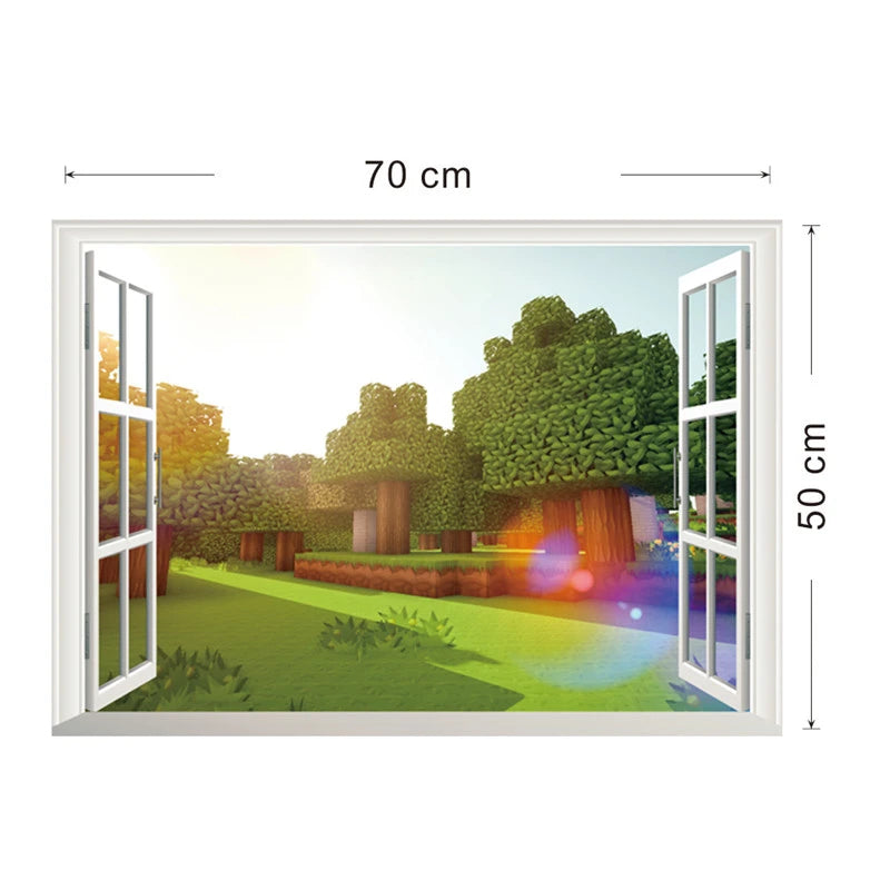 3D Cartoon Games Wall Stickers Gifts for children wall stickers for kids Environmental PVC decoration for wall