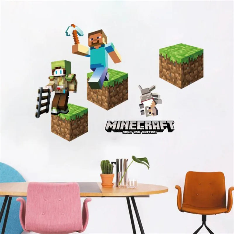 3D Cartoon Games Wall Stickers Gifts for children wall stickers for kids Environmental PVC decoration for wall