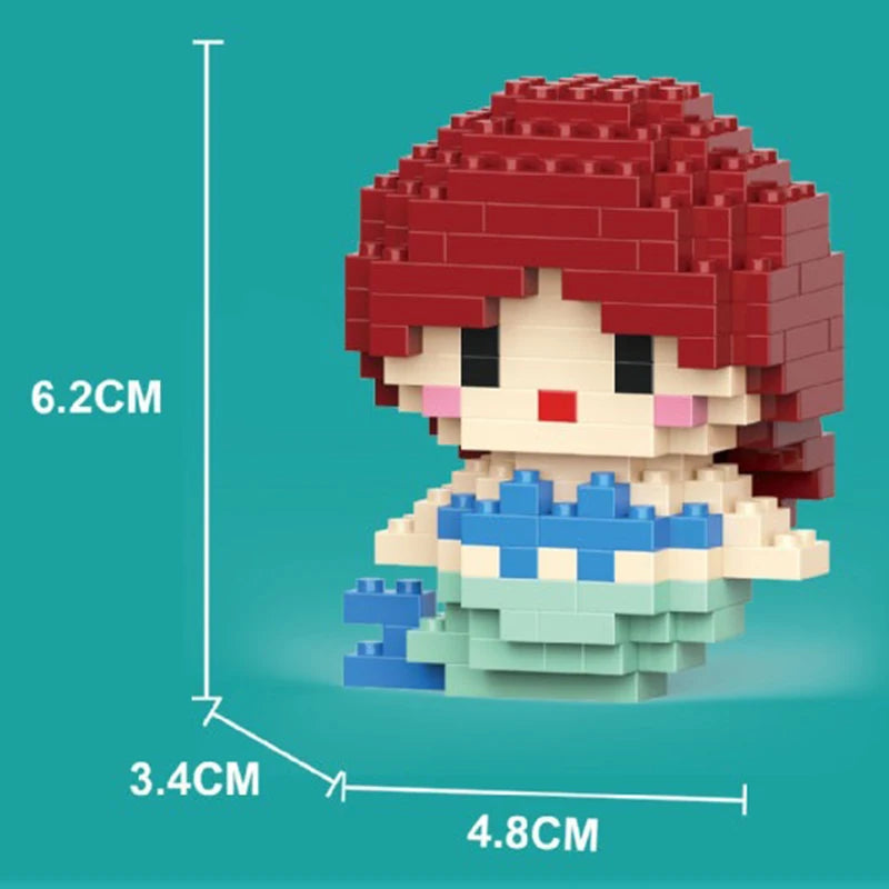 Cartoon Micro Building Blocks Package Toys Diamond Particles Mini 3D Puzzle Figures Mario Model Decoration Game Toys Gifts